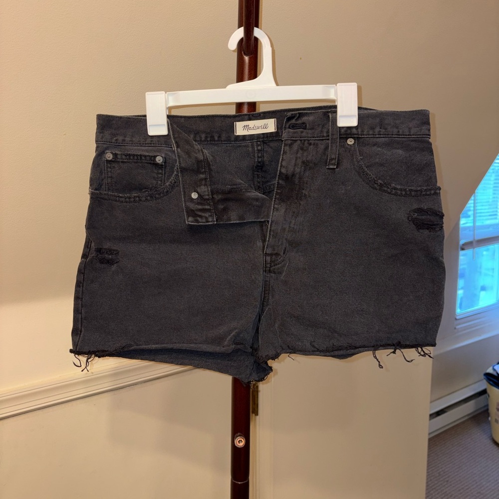 Women's Black Denim Shorts